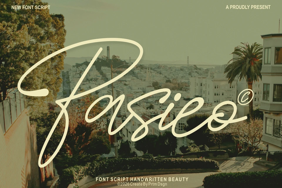 Pasieo - Font Script Handwritten Beauty