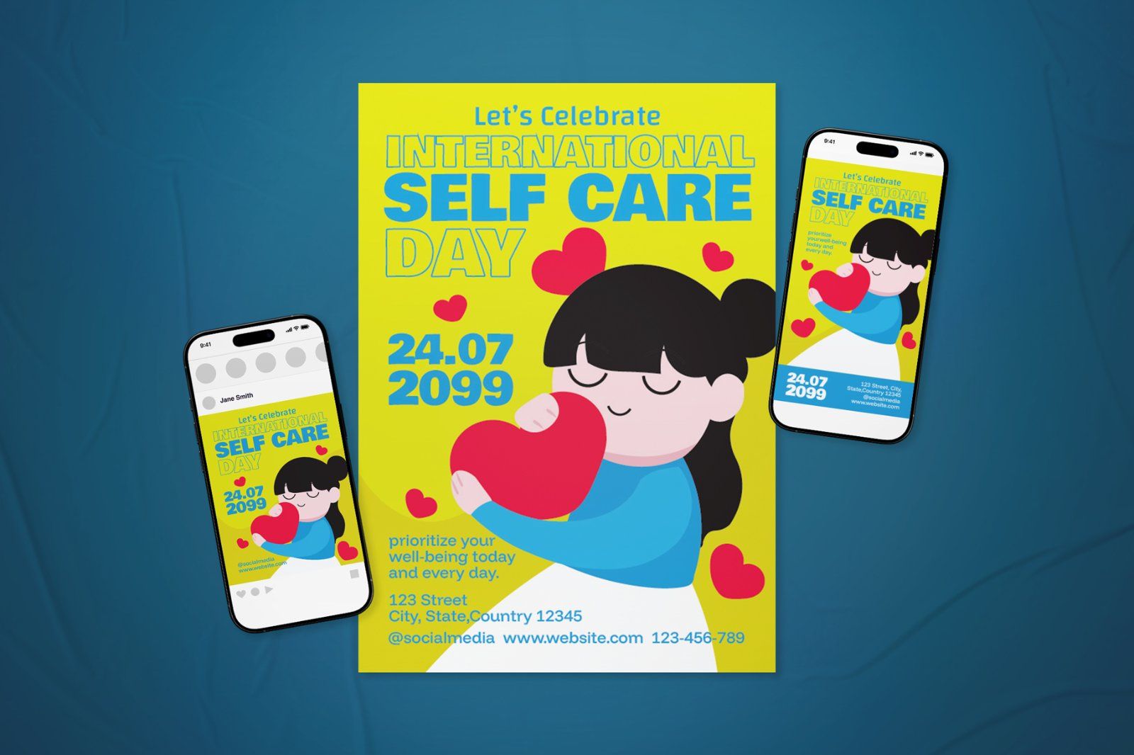 International Self Care Day Event Flyer Set — image 2