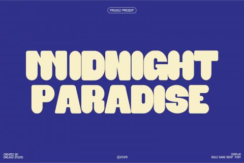 MIDNIGHT PARADISE - BOLD SANS SERIF