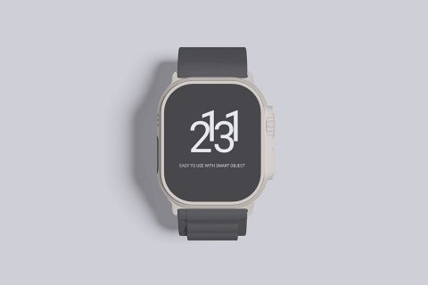 Apple Watch Mockup (4 Objects)