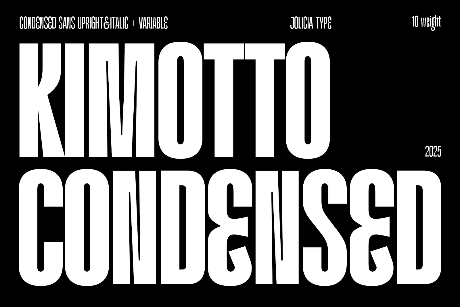 Kimotto Condensed | Condensed Sans Serif — image 1