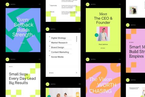 Zentra - Canva Business Social Media Pack