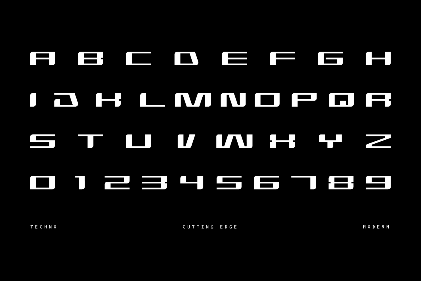 Brixer - Futuristic Display Font — image 2