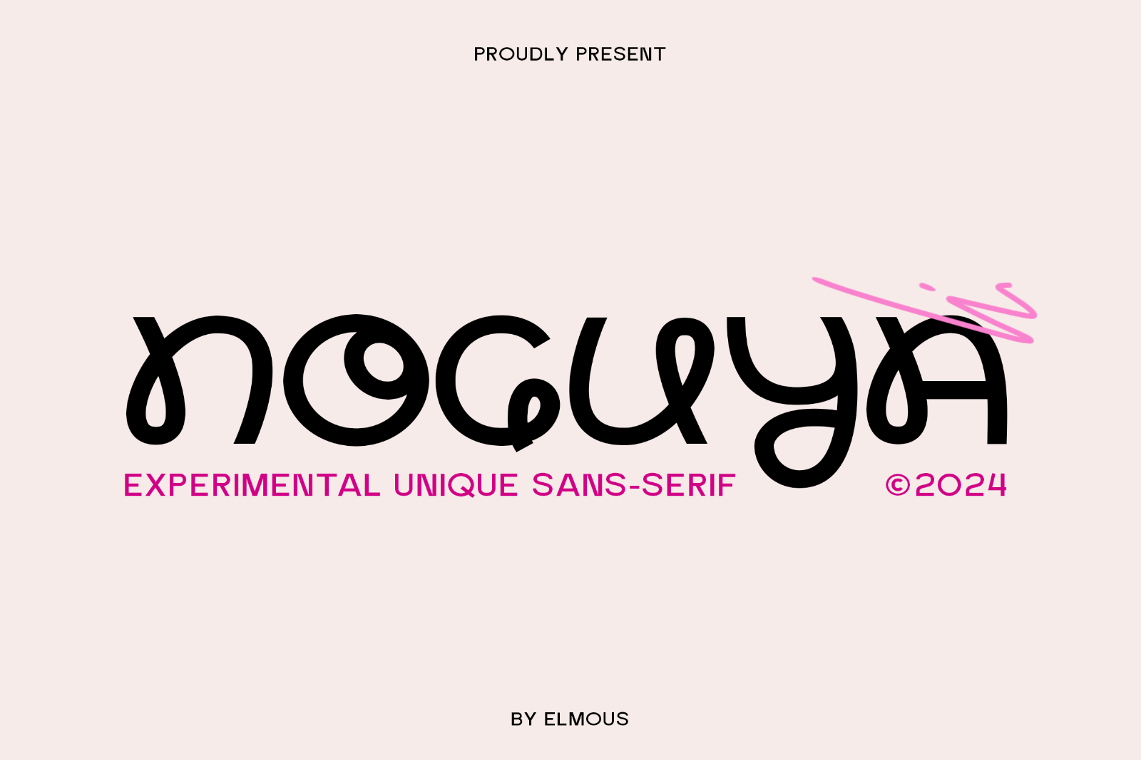 Noguya - Experimental Unique Sans Font — image 1