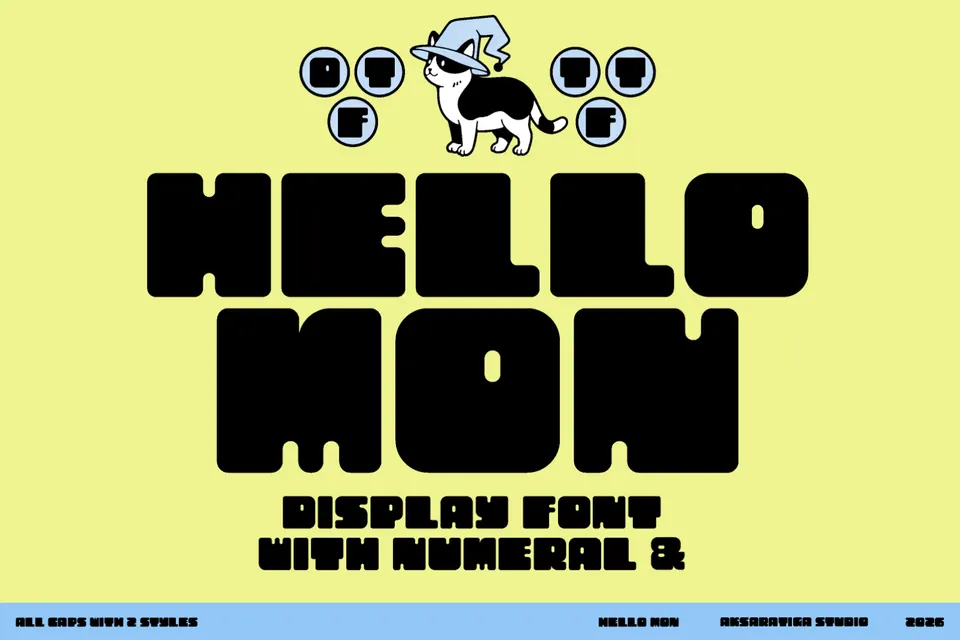 Hello Mon - Playful Display Font