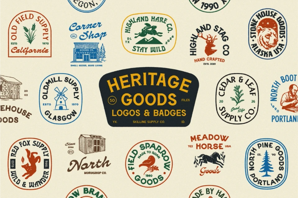 Heritage Goods Logo Collection