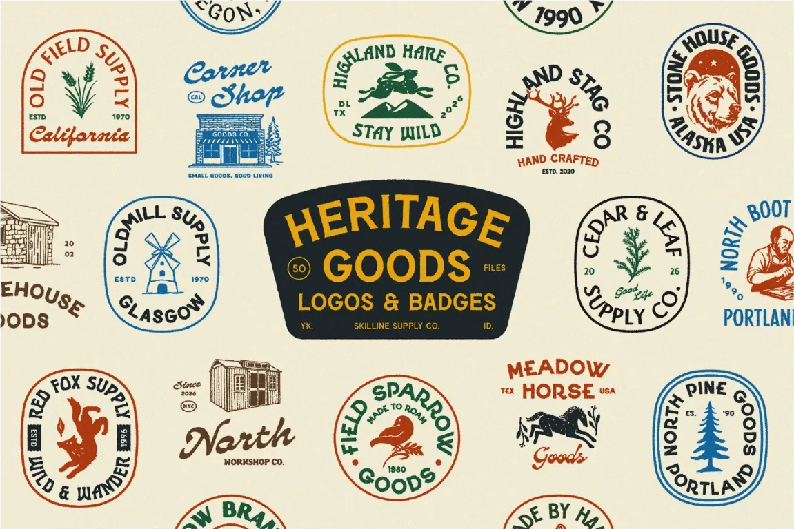 Heritage Goods Logo Collection — image 1