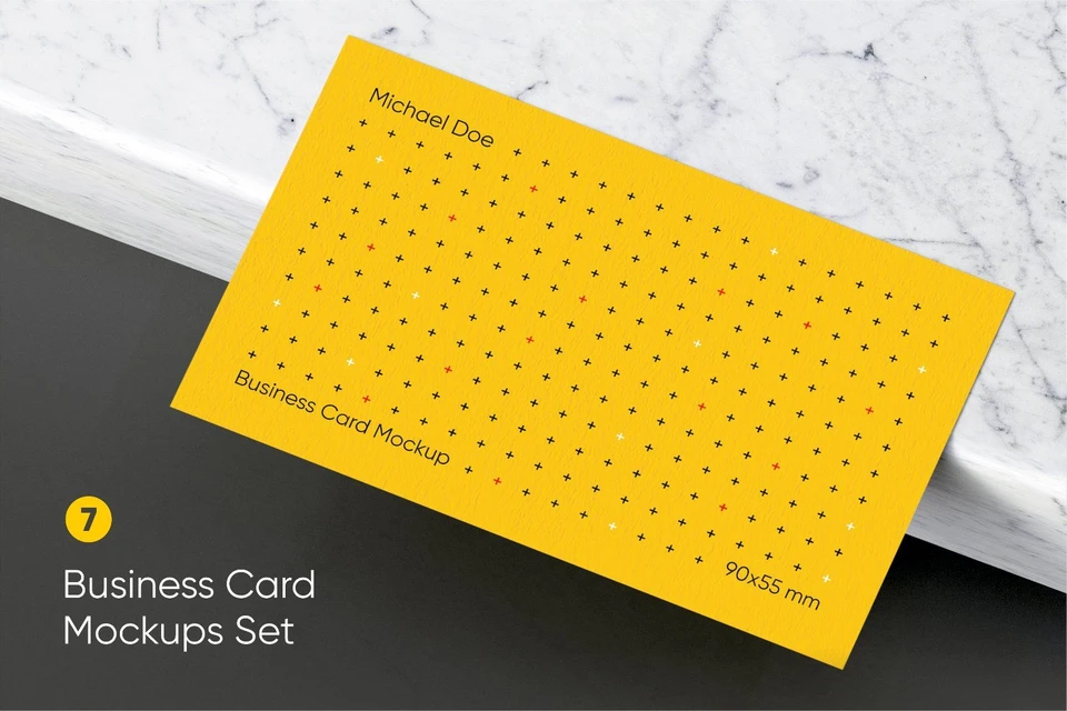 Modern Business Card Mockup Set