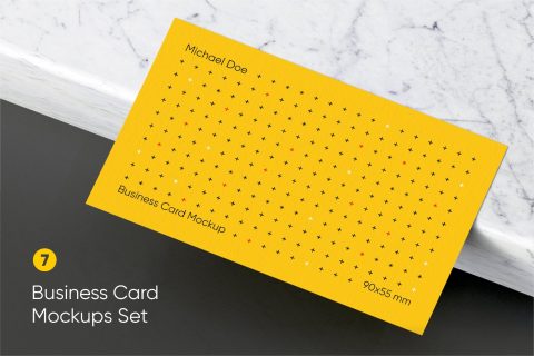 Modern Business Card Mockup Set