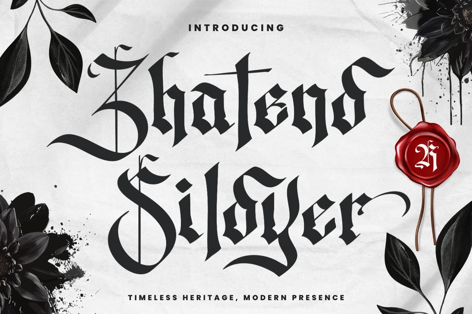Zhatend Sildyer – Blackletter Font