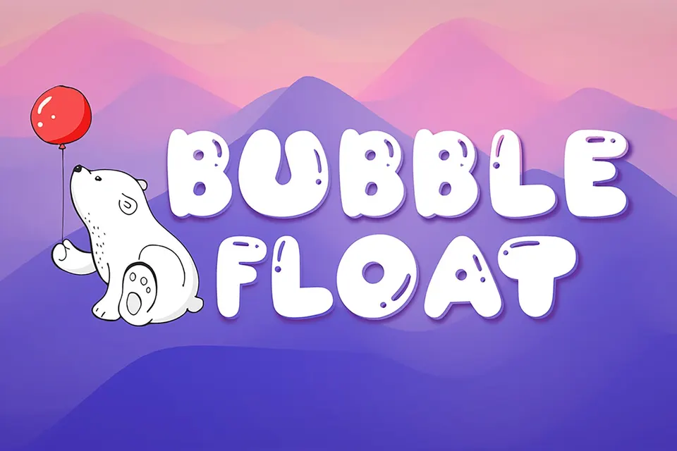 Bubble float Font