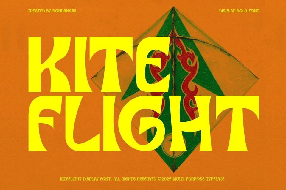 Kiteflight | Breezy Display Font
