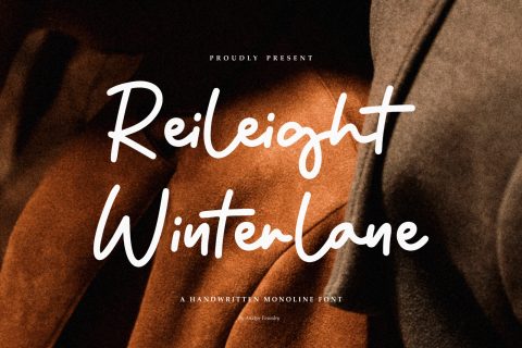 Reileight Winterlane - Monoline Script Font
