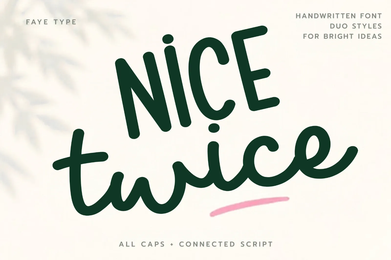 Nice Twice – Playful Handwritten Font Duo Styles — image 1