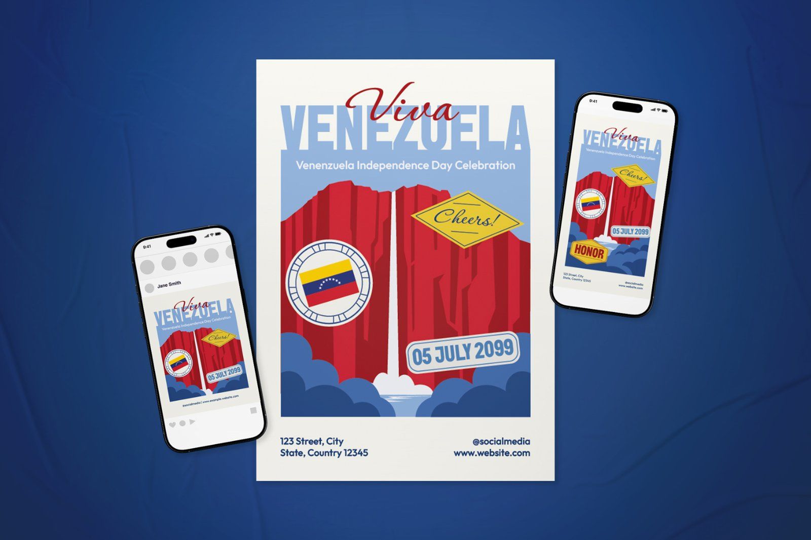 Venezuela Independence Day Event Flyer Set — image 2