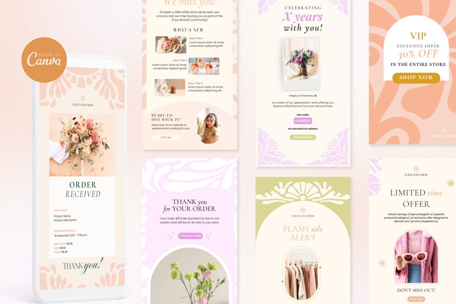 Email Marketing Canva Templates