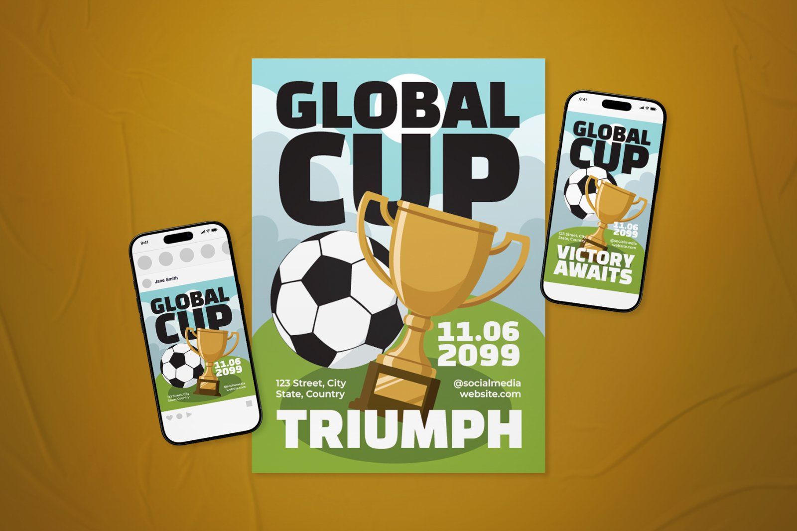 Global Cup Event Flyer Set — image 2