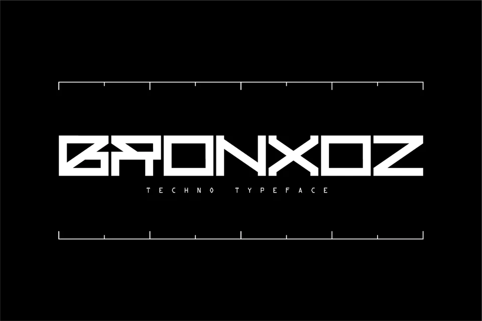 Bronxoz - Futuristic Display Font