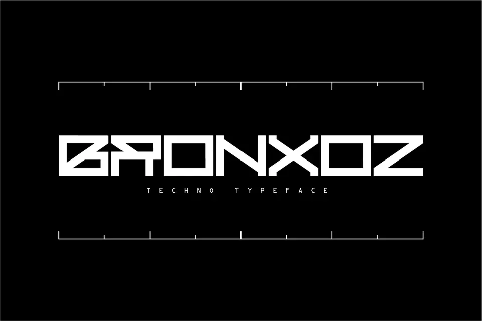 Bronxoz - Futuristic Display Font