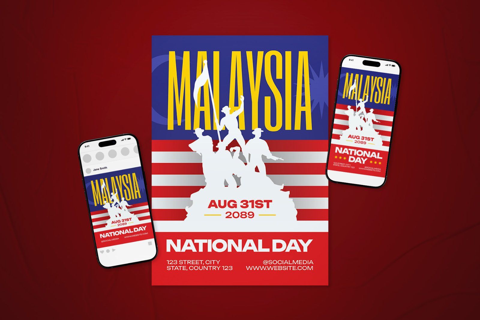 Malaysia National Day Celebration Flyer Set — image 2