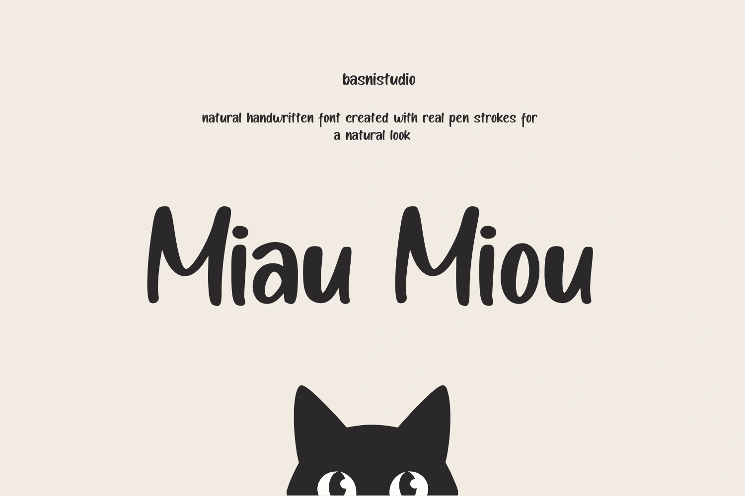 Miau Miou handwriting Font — image 1