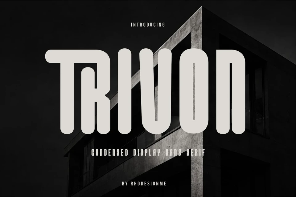 Trivon – Condensed Display Sans Serif Font