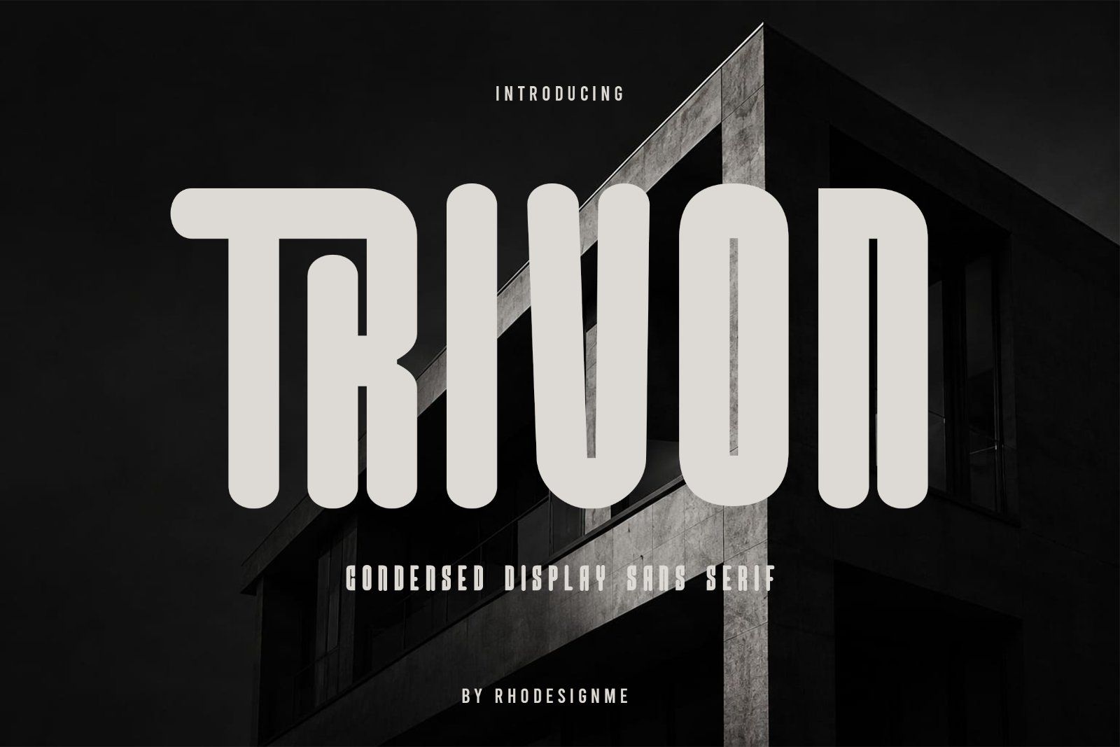 Trivon – Condensed Display Sans Serif Font — image 1