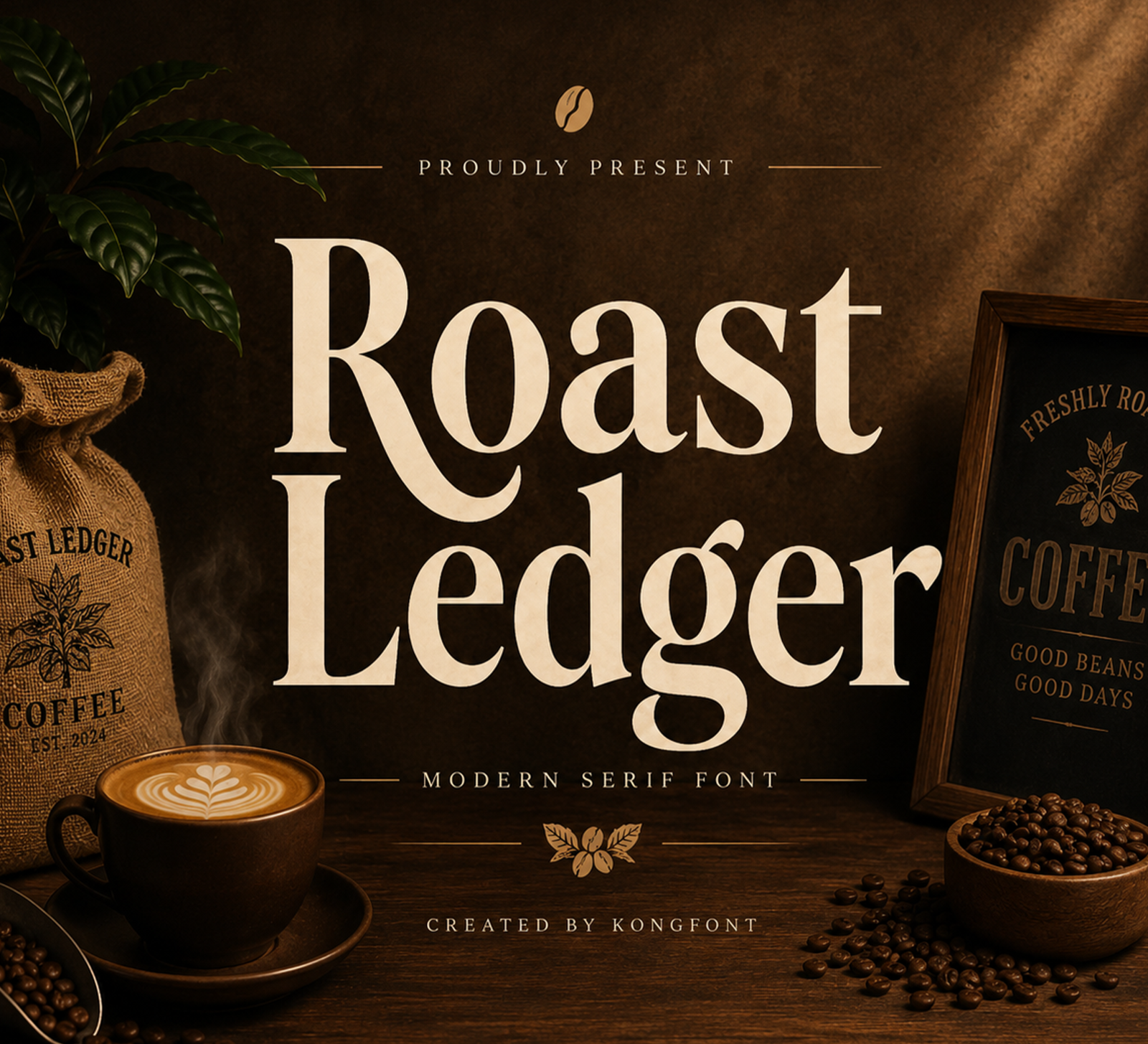 Roast Ledger – Modern Bold Serif Font — image 1
