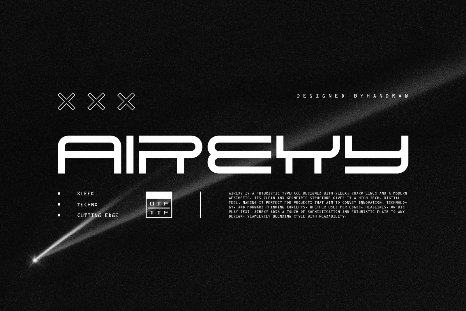 Airexy - Futuristic Display Font — image 1