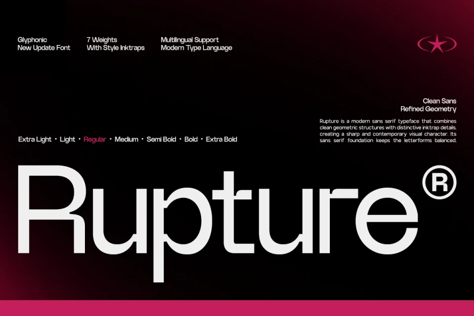 GC Rupture - Modern Inktrap Sans