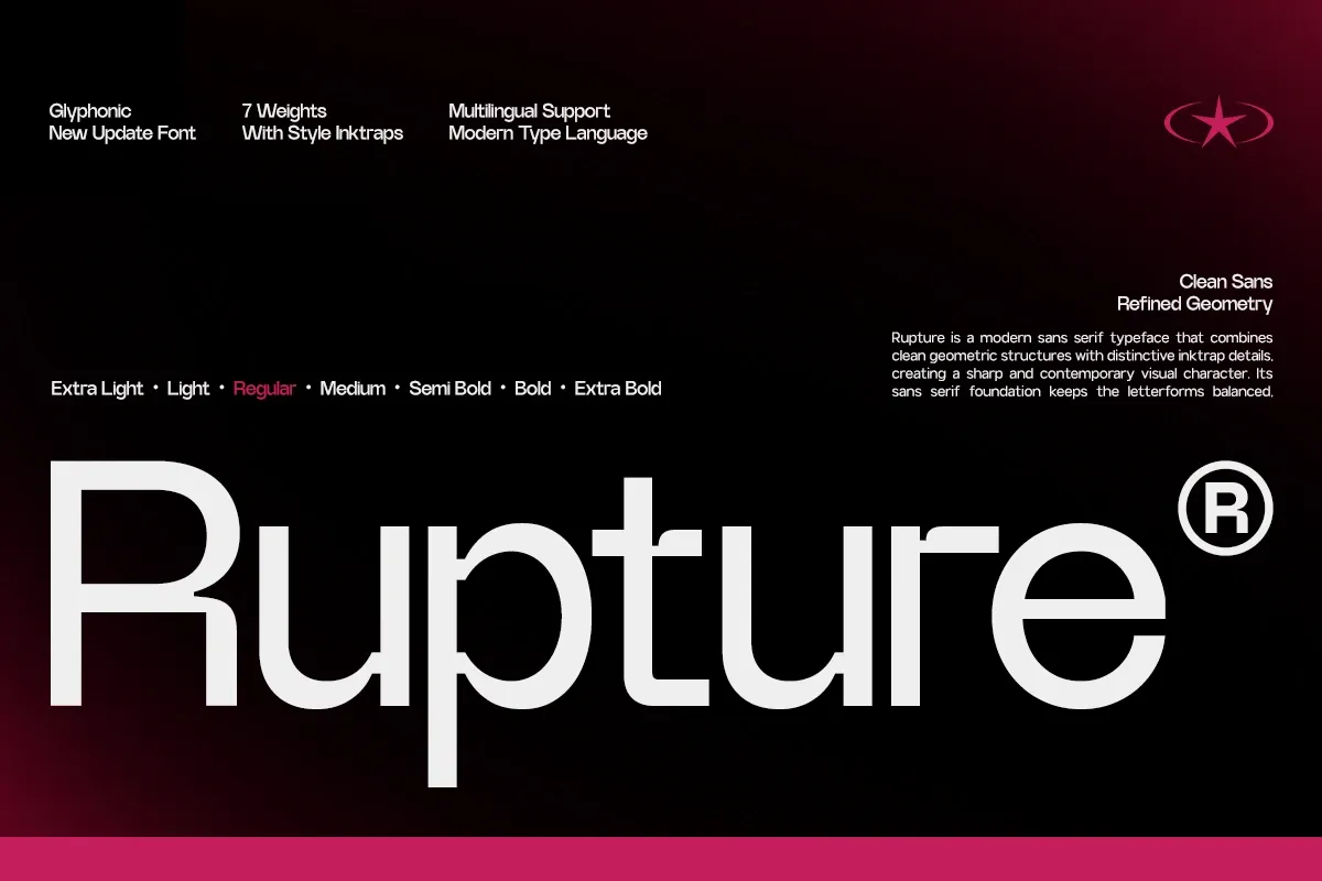 GC Rupture - Modern Inktrap Sans — image 1