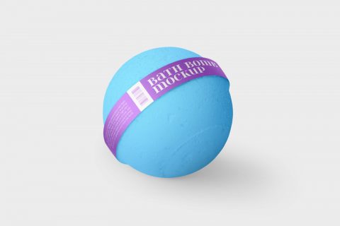Bath Bomb Mockup Set psd file