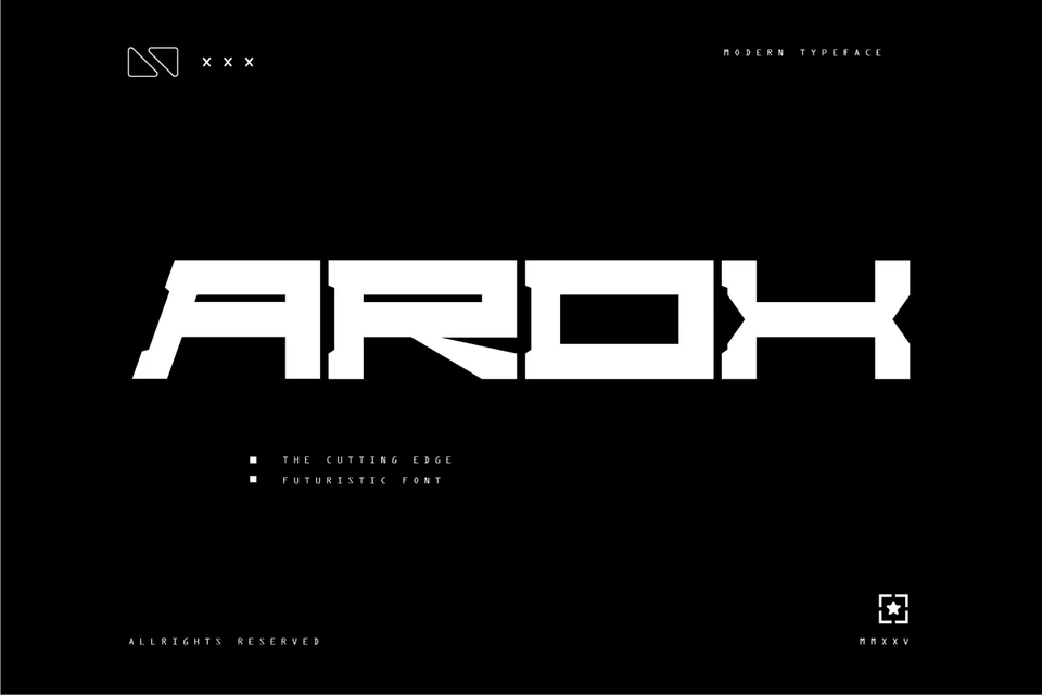 Arox - Futuristic Display Font