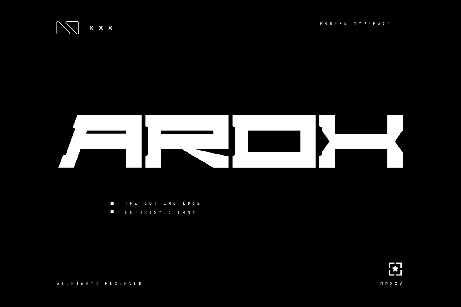 Arox - Futuristic Display Font — image 1