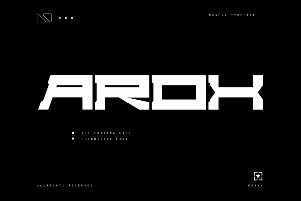 Arox - Futuristic Display Font