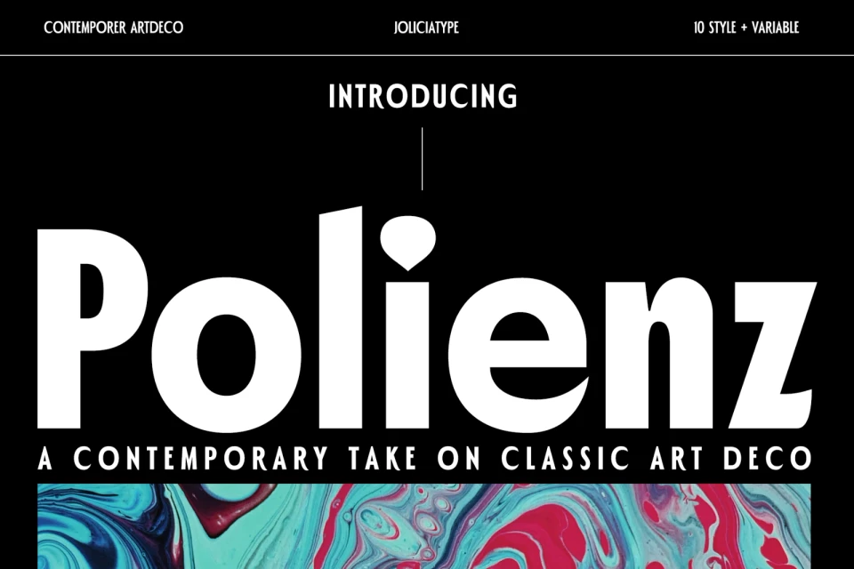 Polienz | Artdeco Font