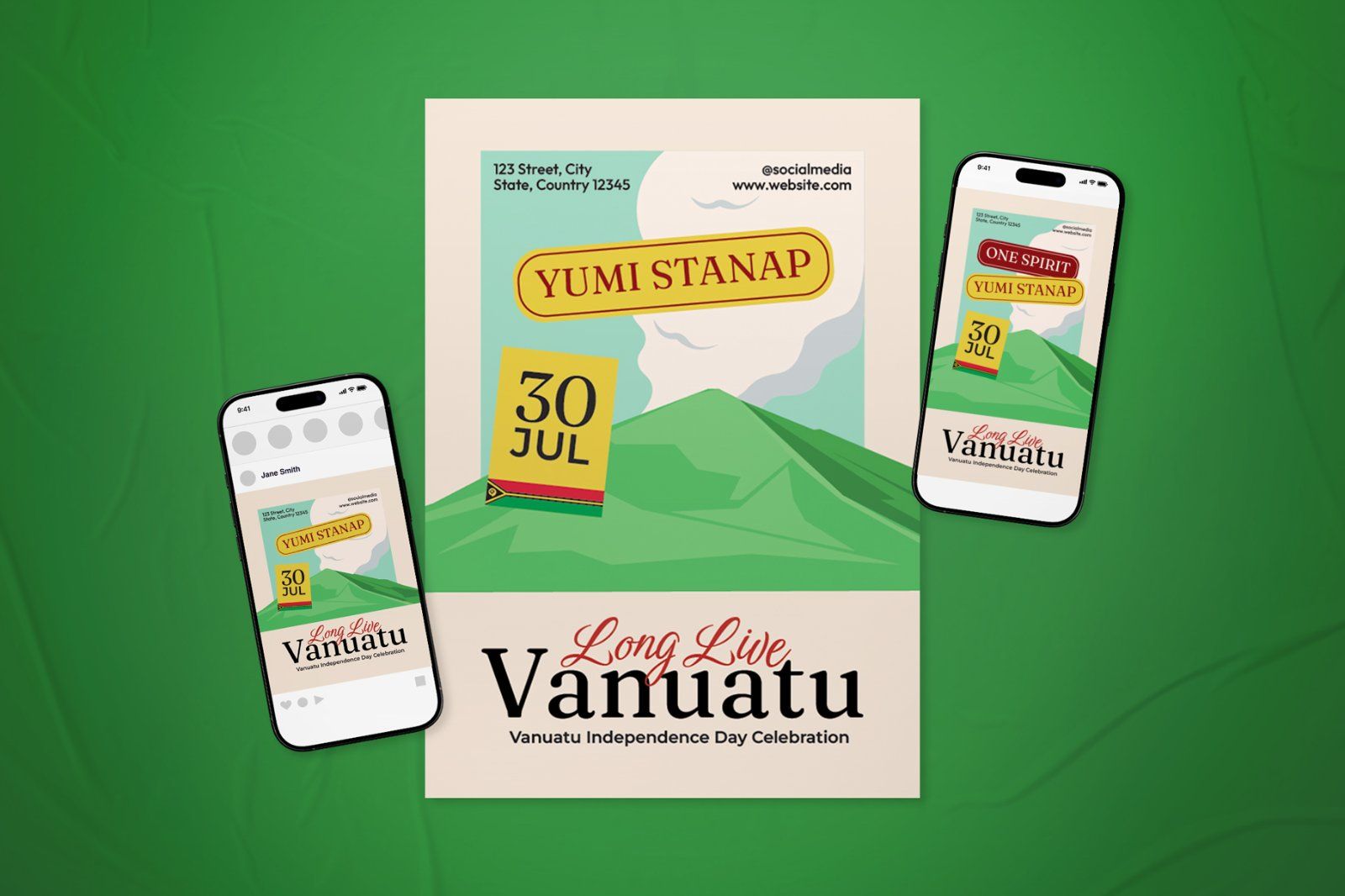 Vanuatu Independence Day Event Flyer Set — image 2