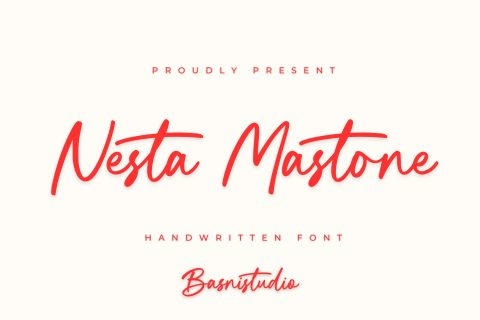 Nesta Mastone Handwriting Font