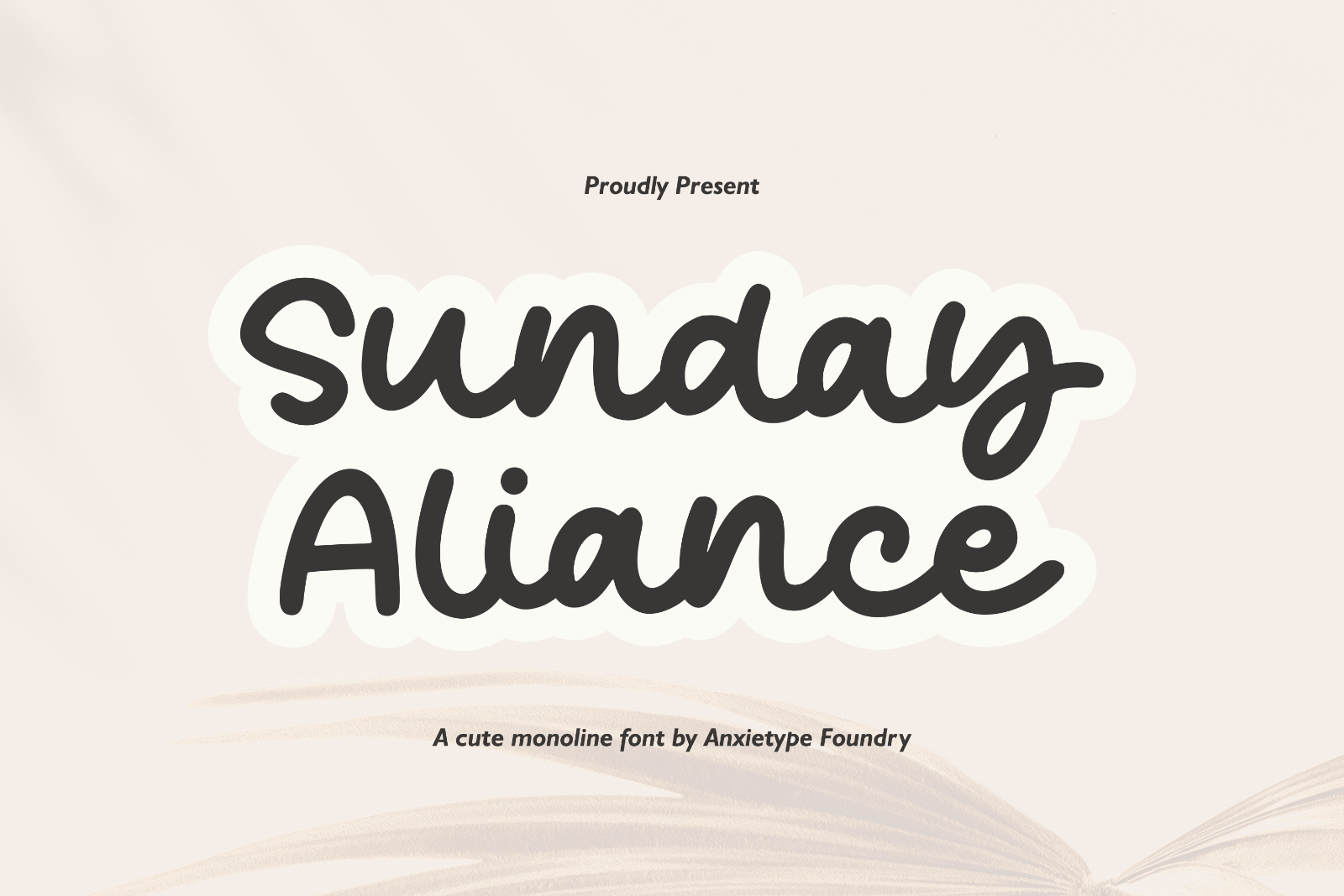 Sunday Aliance - Cute Monoline Font