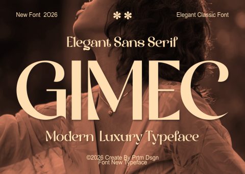 GIMEC - Font Sans Modern Luxury Elegant