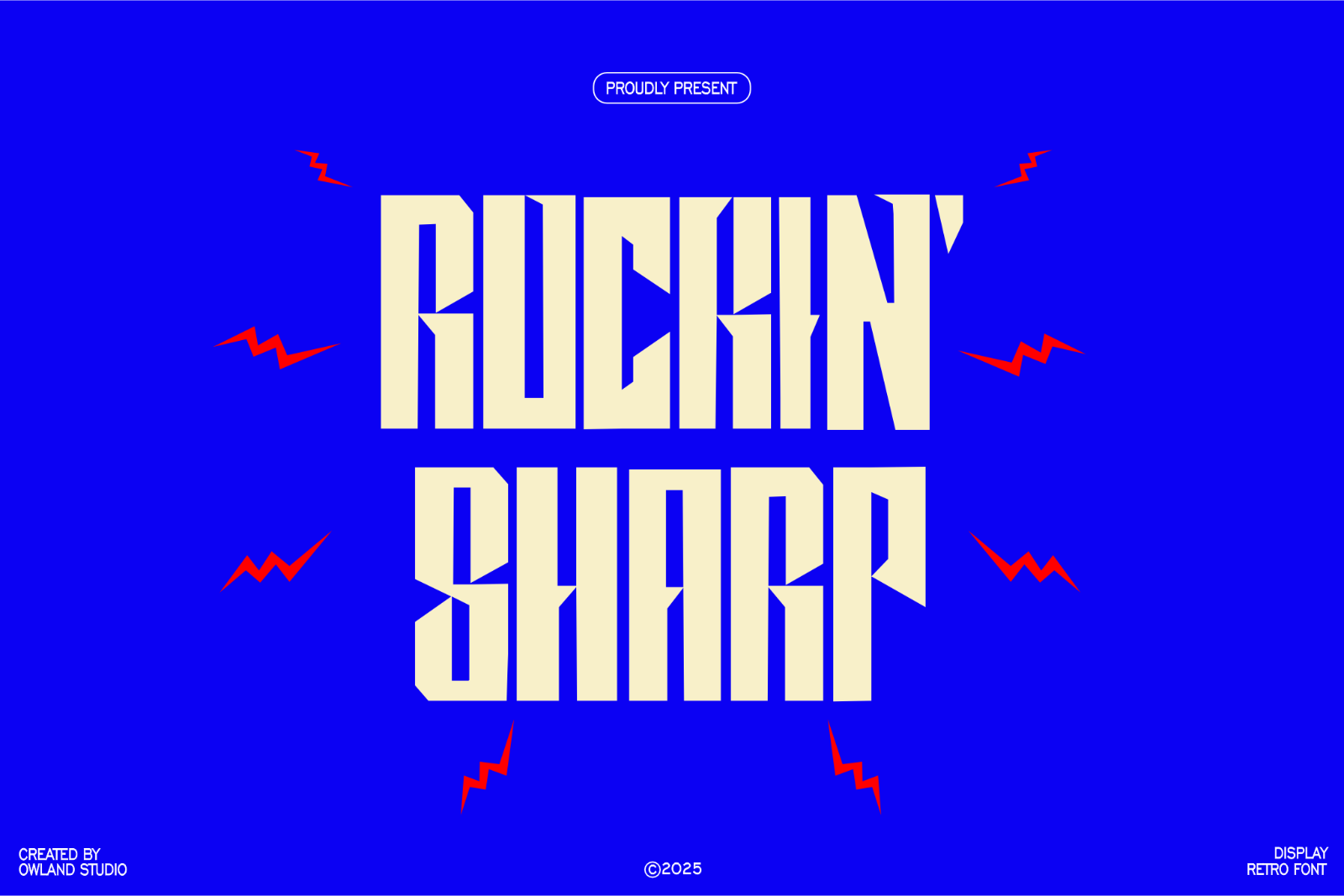 ROCKIN` SHARP - RETRO FONT