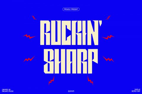 ROCKIN` SHARP - RETRO FONT