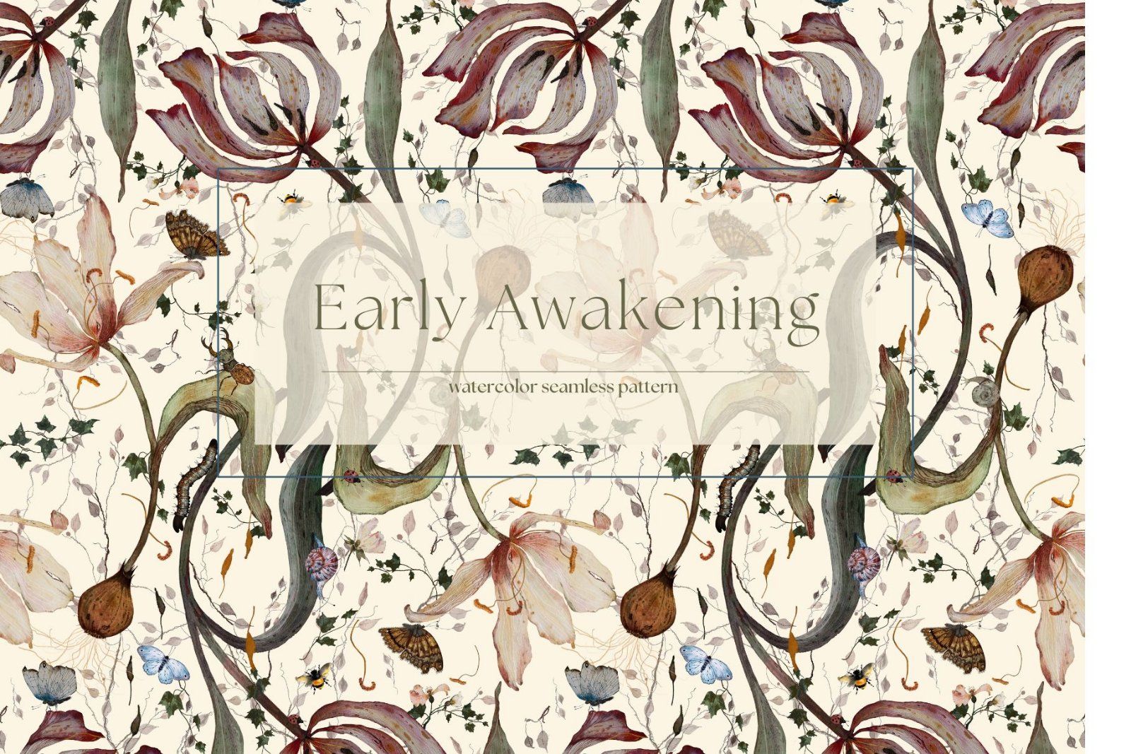 Early Awakening Seamless Pattern