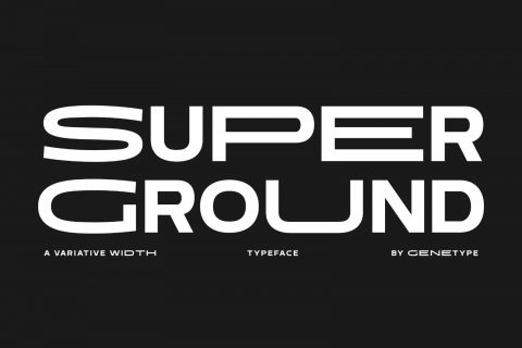 Super Ground Typeface