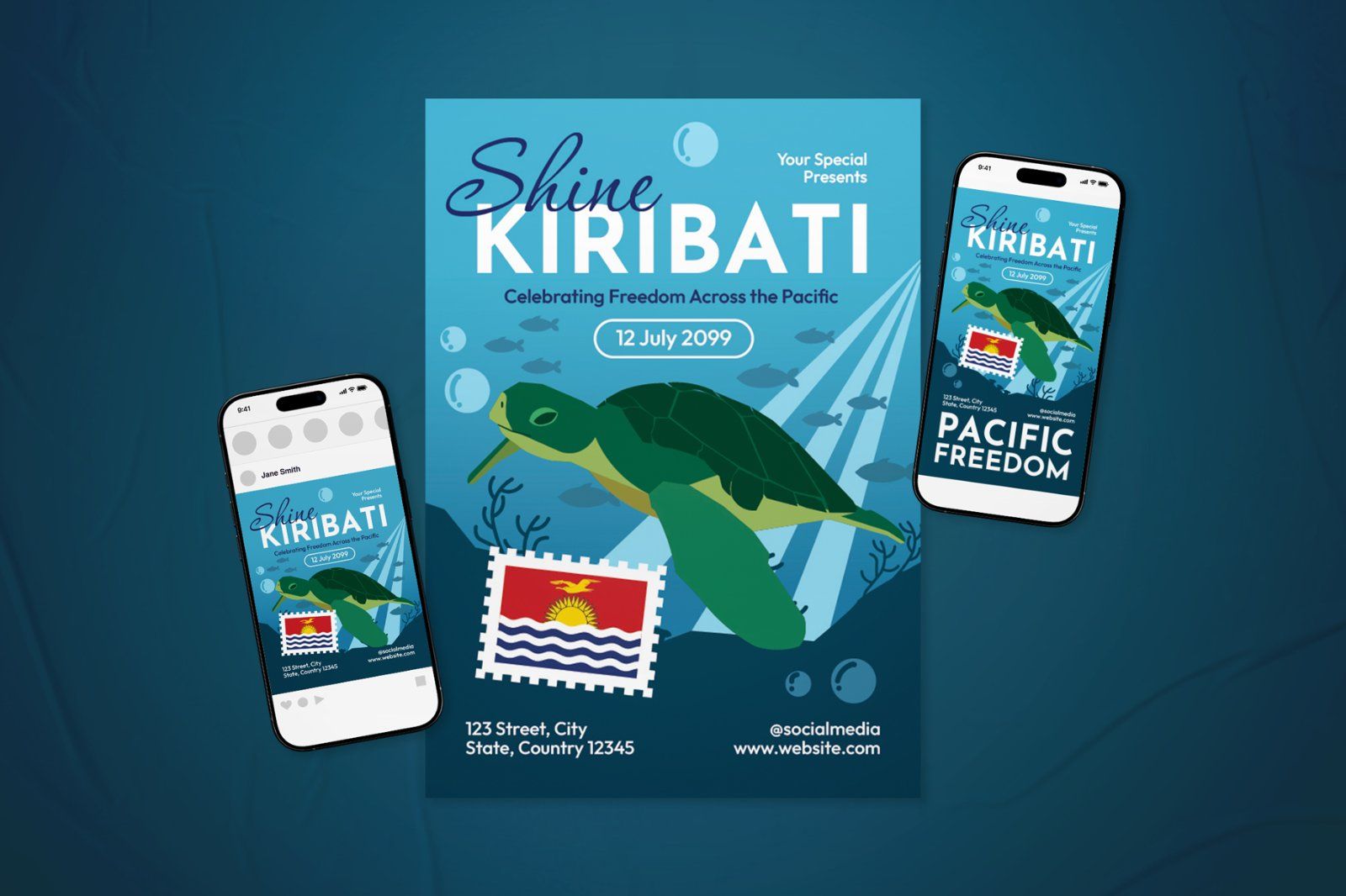 Kiribati Independence Day Event Flyer Set — image 2