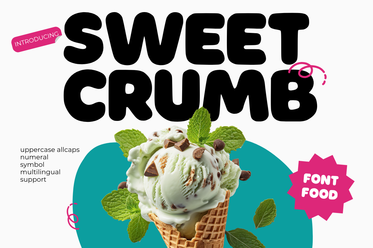 Sweet Crumb - Playful Food & Display Bold Font For Fun Bakery, Food & Cute Packaging — image 1