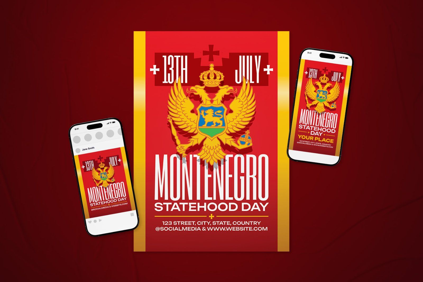 Montenegro Statehood Day Flyer Set — image 2