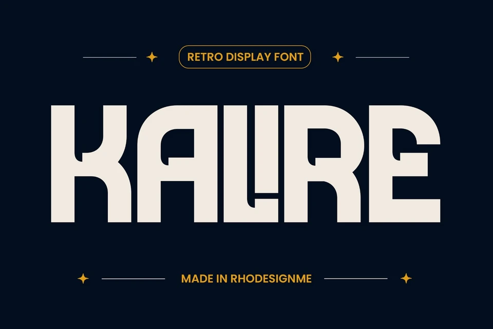 Retro Display Bold Font – Kalire