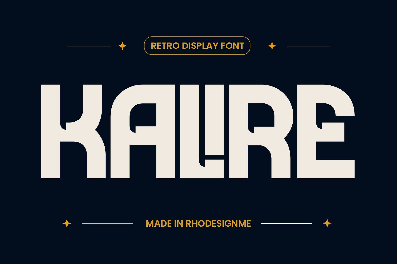 Retro Display Bold Font – Kalire — image 1