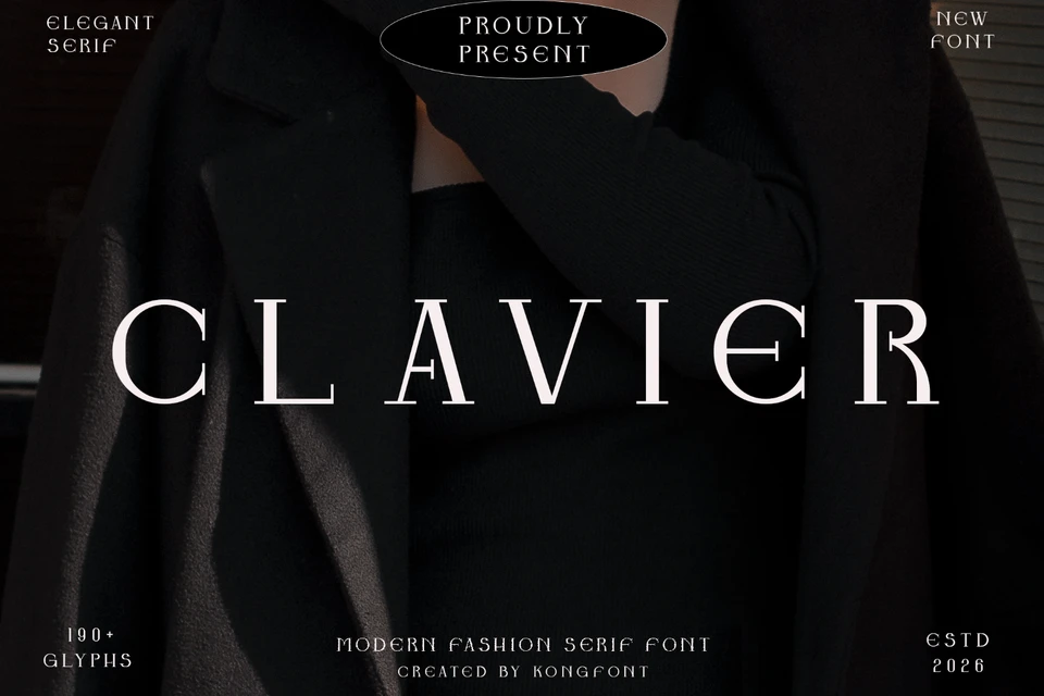 Clavier – Modern Bold Serif Font